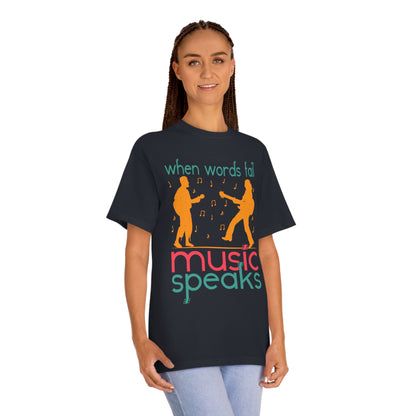 When word fail music speaks Unisex Classic Tee - Shop 4 Me