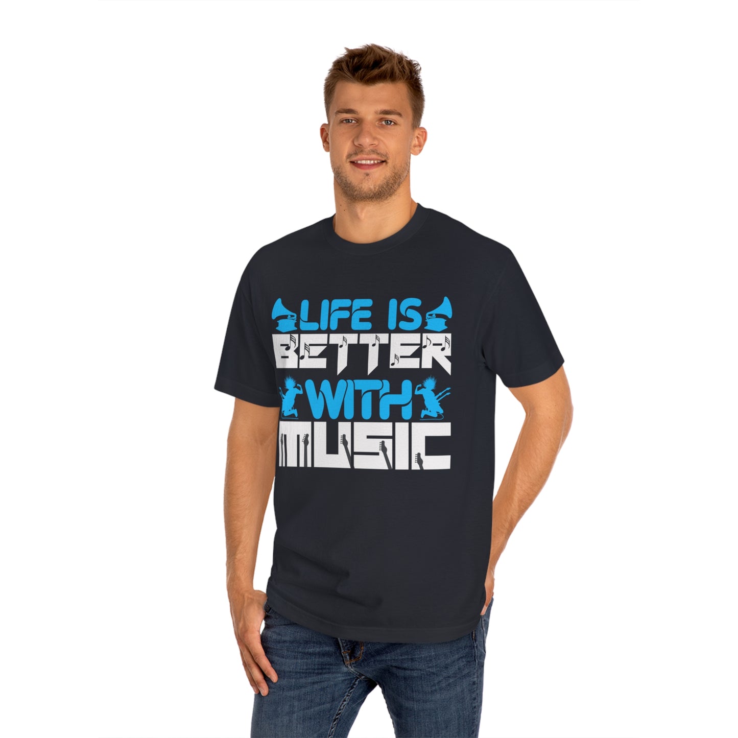 Life is better with music Unisex Classic Tee