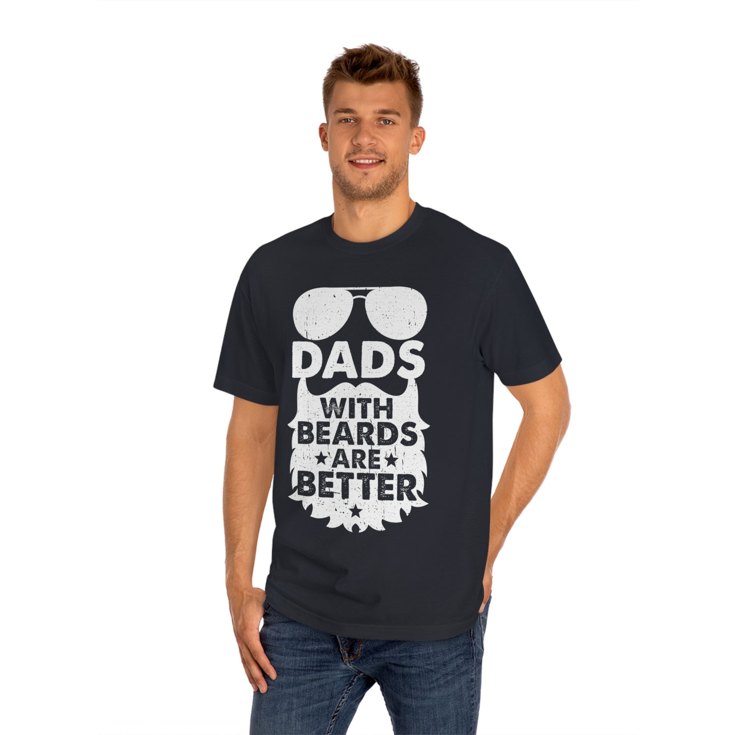 Dad's with beard are better Unisex Classic Tee