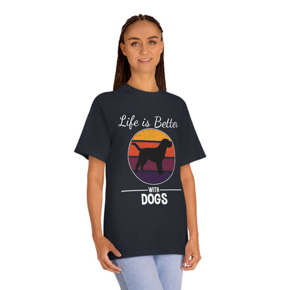 Life is better with dogs Unisex Classic Tee - Shop 4 Me