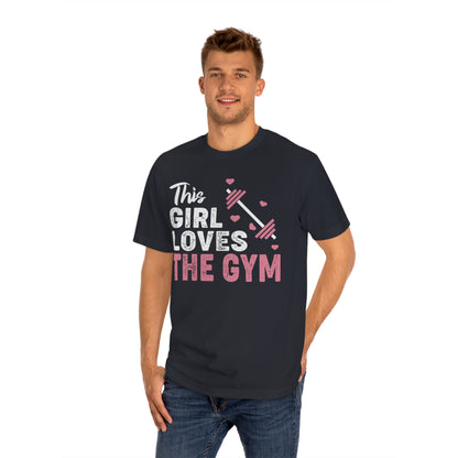 This girl loves the gym Unisex Classic Tee