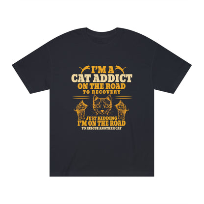 Cat addict Unisex Classic Tee - Shop 4 Me