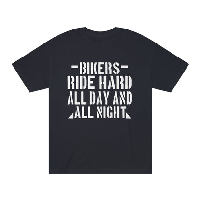 Bikers ride hard Unisex Classic Tee