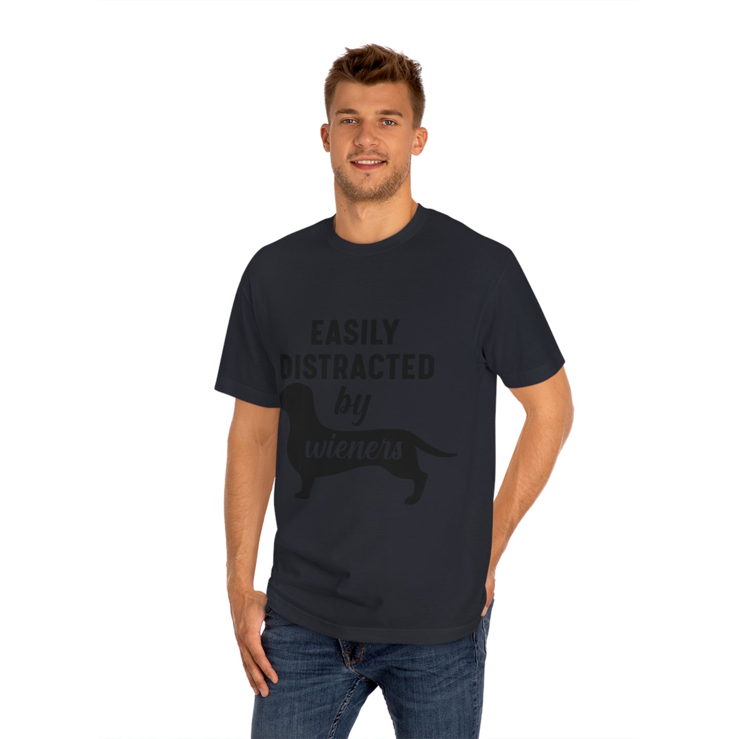 Easily distracted by wieners Unisex Classic Tee