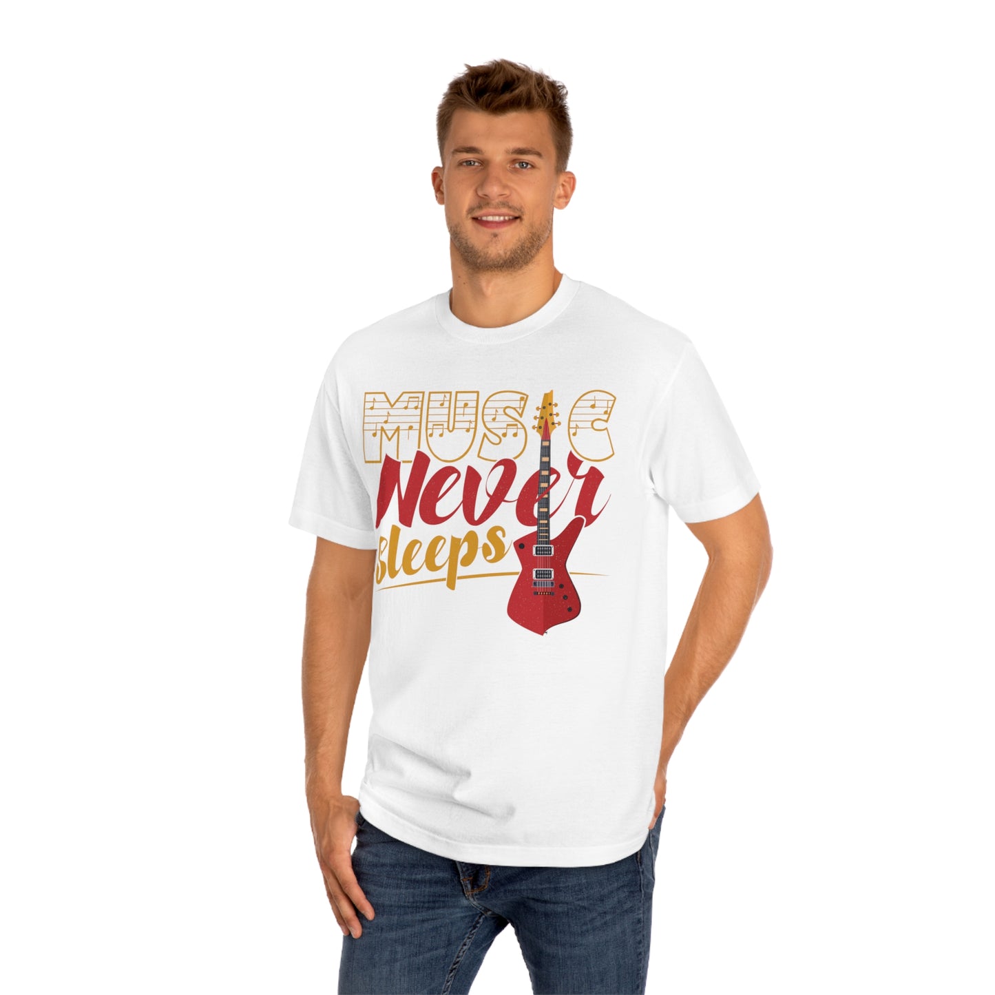 Music never sleeps Unisex Classic Tee