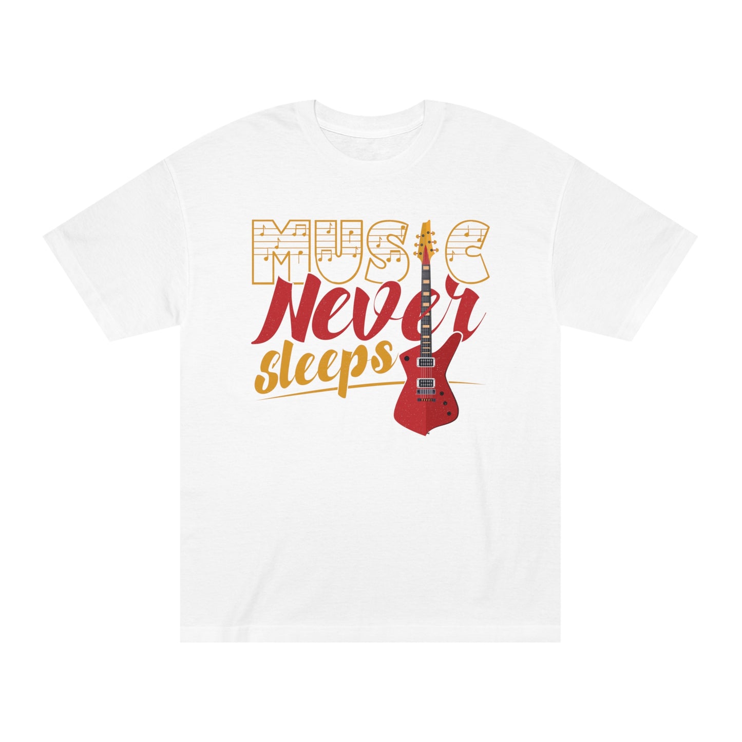 Music never sleeps Unisex Classic Tee