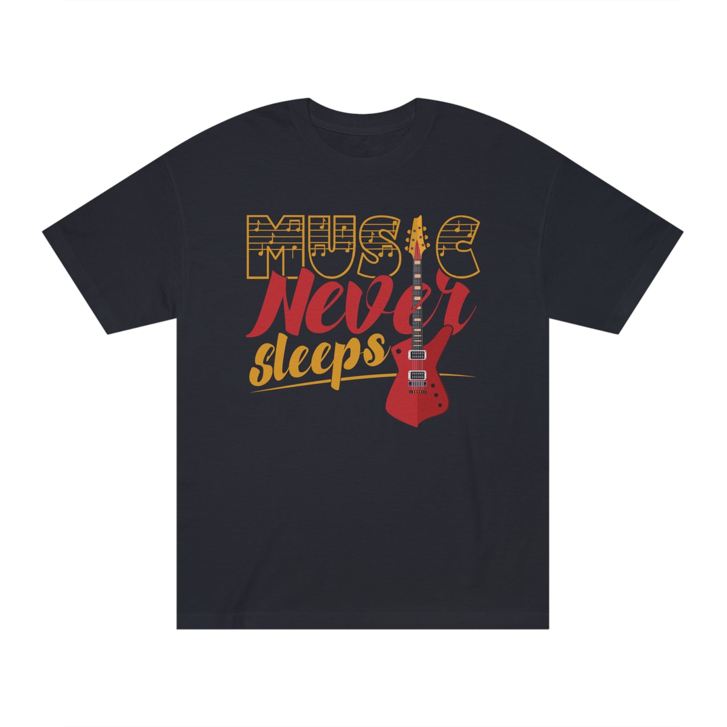 Music never sleeps Unisex Classic Tee