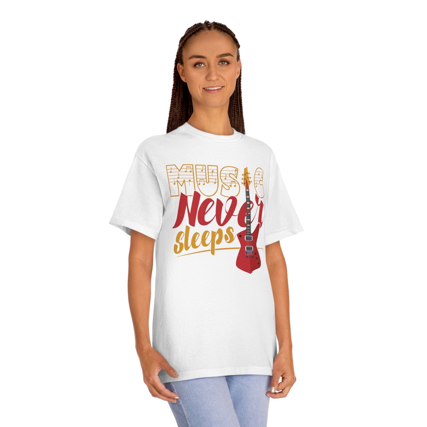 Music never sleeps Unisex Classic Tee