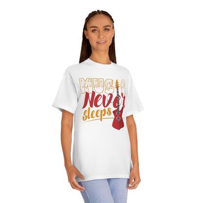 Music never sleeps Unisex Classic Tee - Shop 4 Me