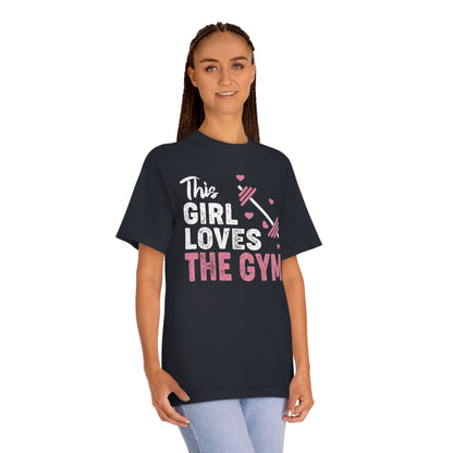 This girl loves the gym Unisex Classic Tee