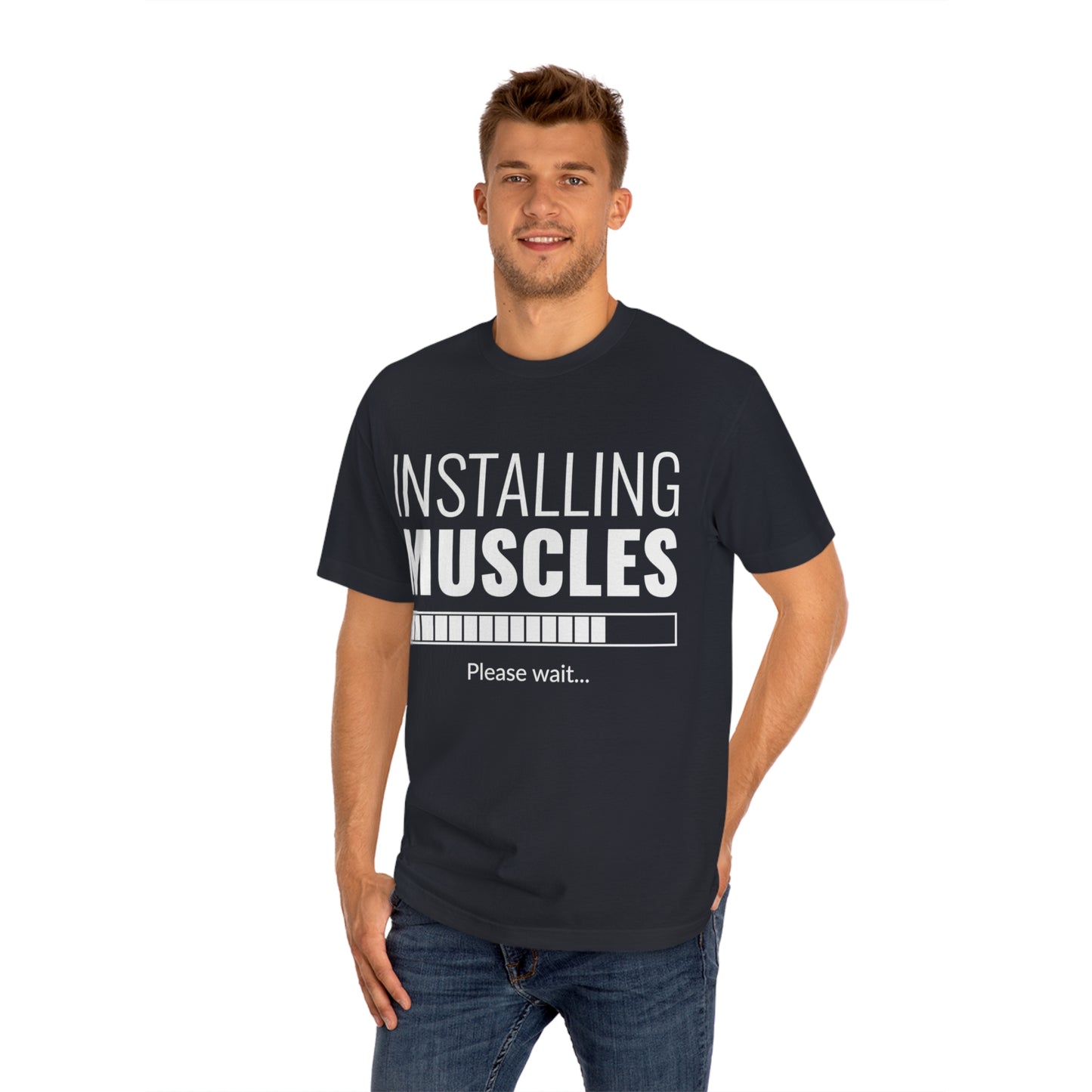 Installing muscles Unisex Classic Tee