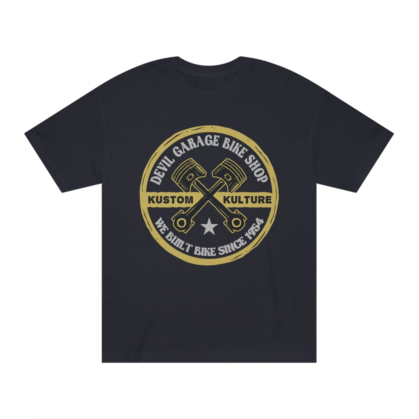 Devil garage bike shop Unisex Classic Tee