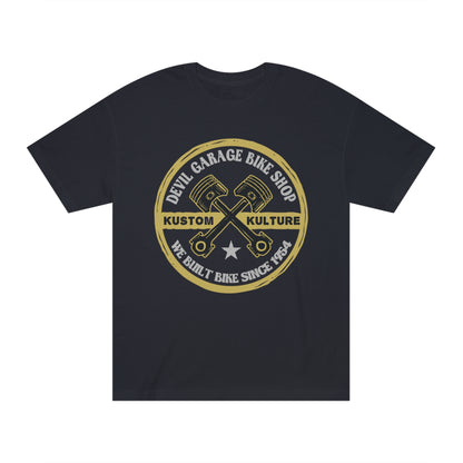 Devil garage bike shop Unisex Classic Tee