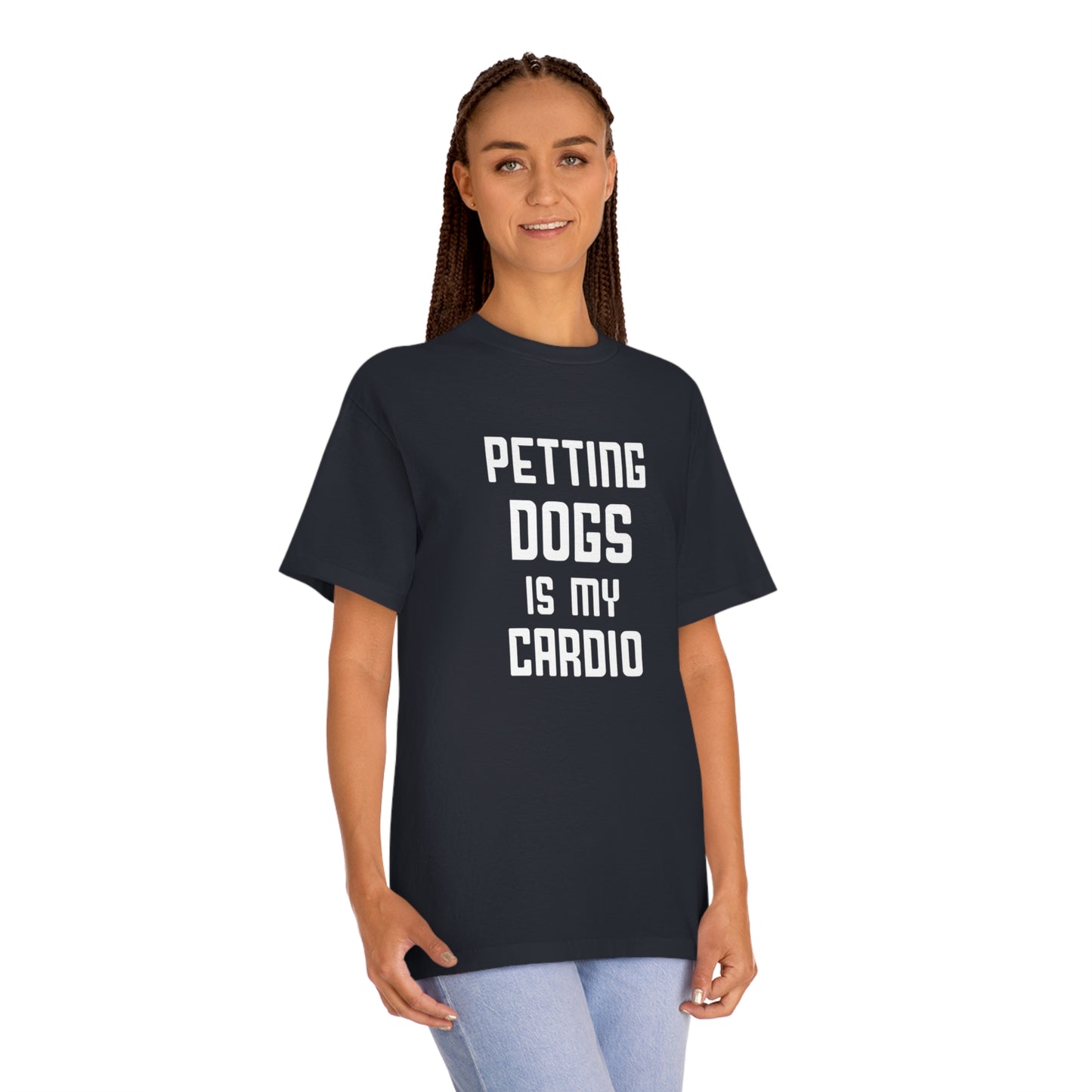 Petting dogs is cardio Unisex Classic Tee