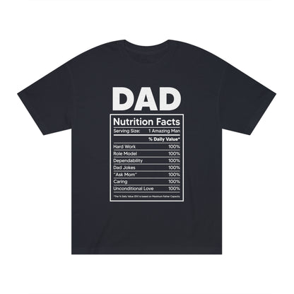 Dad nutrition chart Unisex Classic Tee - Shop 4 Me