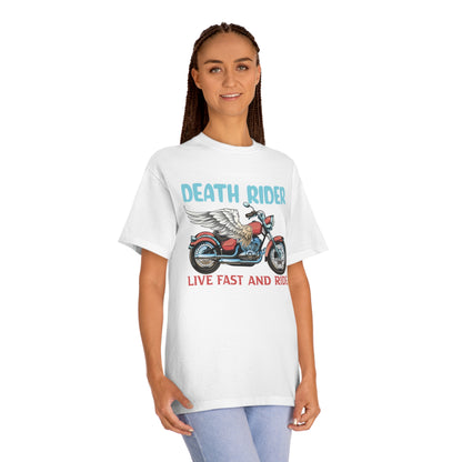 Death rider live fast and ride Unisex Classic Tee