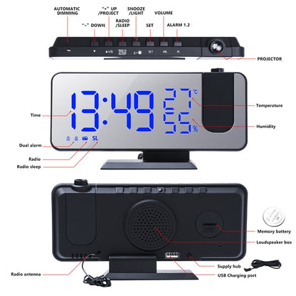 LED Digital Projection Clock - Shop 4 Me