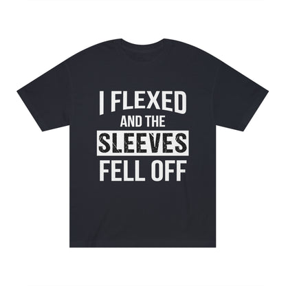 I flexed and the sleeves fill of Unisex Classic Tee