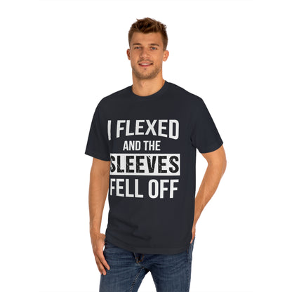 I flexed and the sleeves fill of Unisex Classic Tee