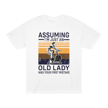 Old lady gym attitude Unisex Classic Tee