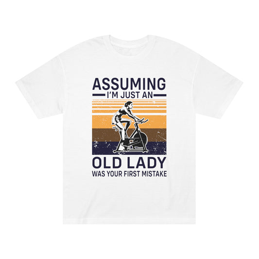 Old lady gym attitude Unisex Classic Tee