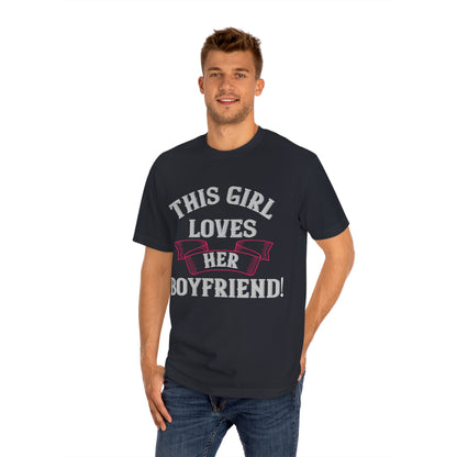 This girl loves her boyfriend Unisex Classic Tee