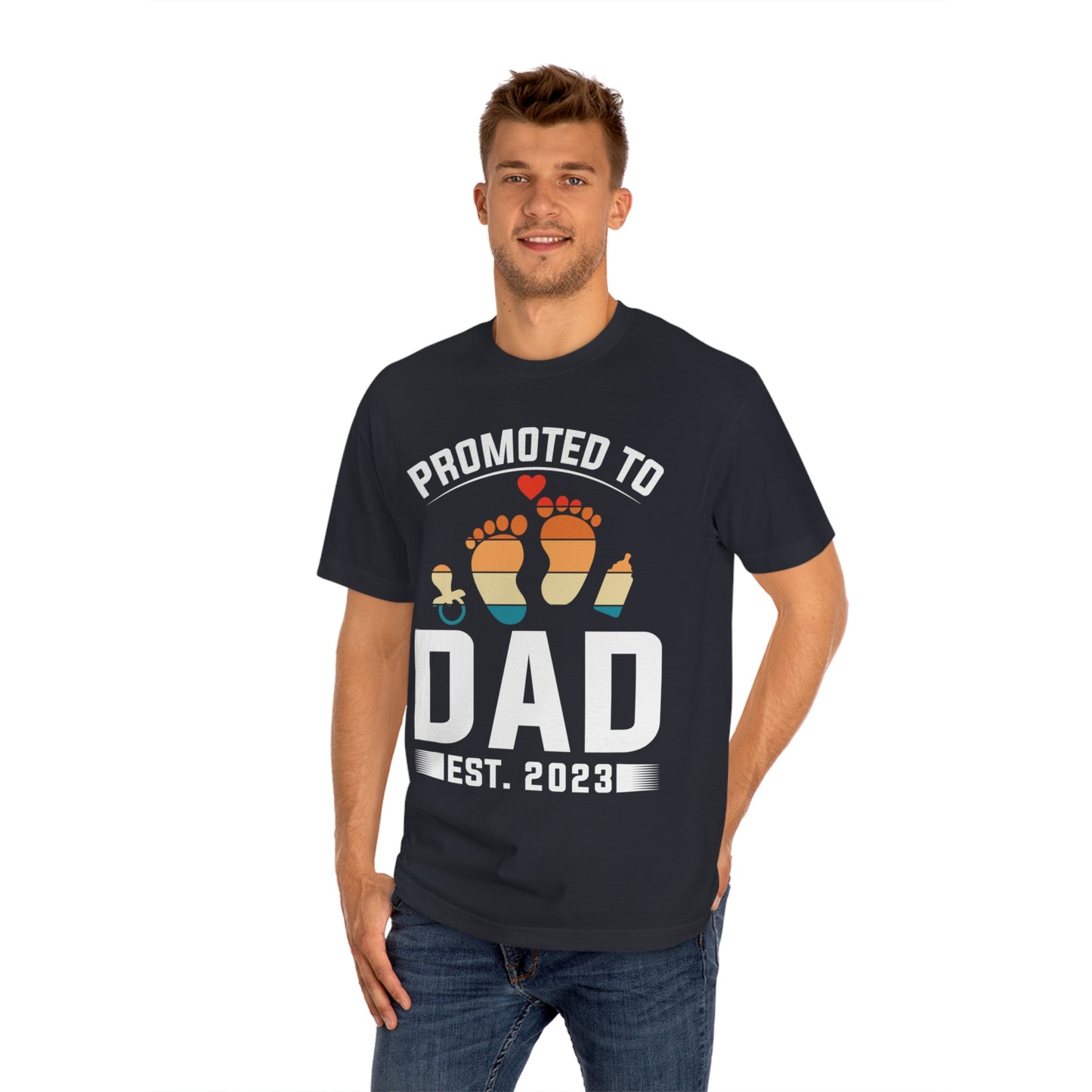 Promoted to dad Unisex Classic Tee