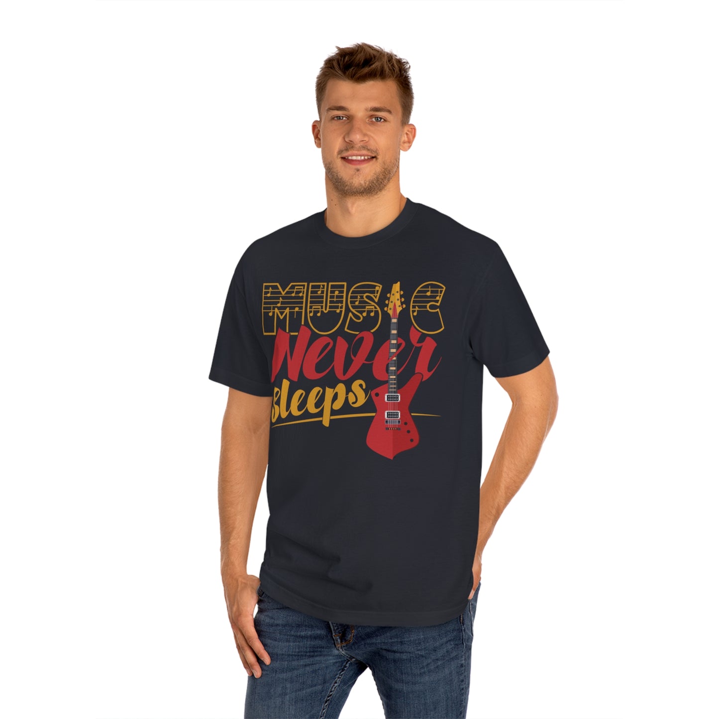 Music never sleeps Unisex Classic Tee