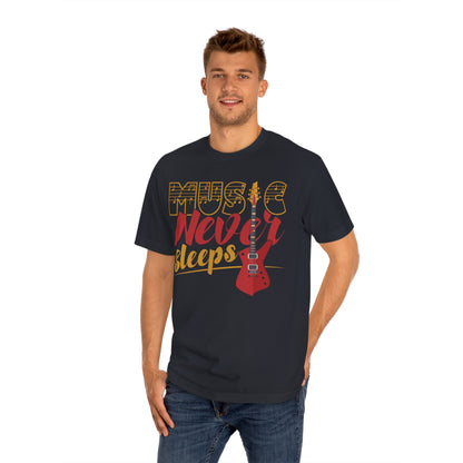 Music never sleeps Unisex Classic Tee - Shop 4 Me