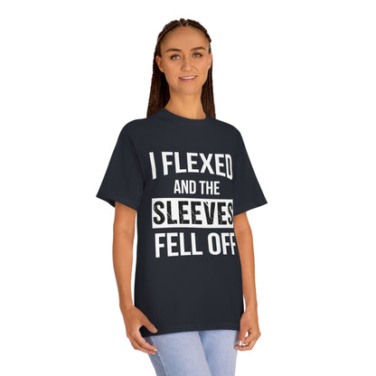 I flexed and the sleeves fill of Unisex Classic Tee