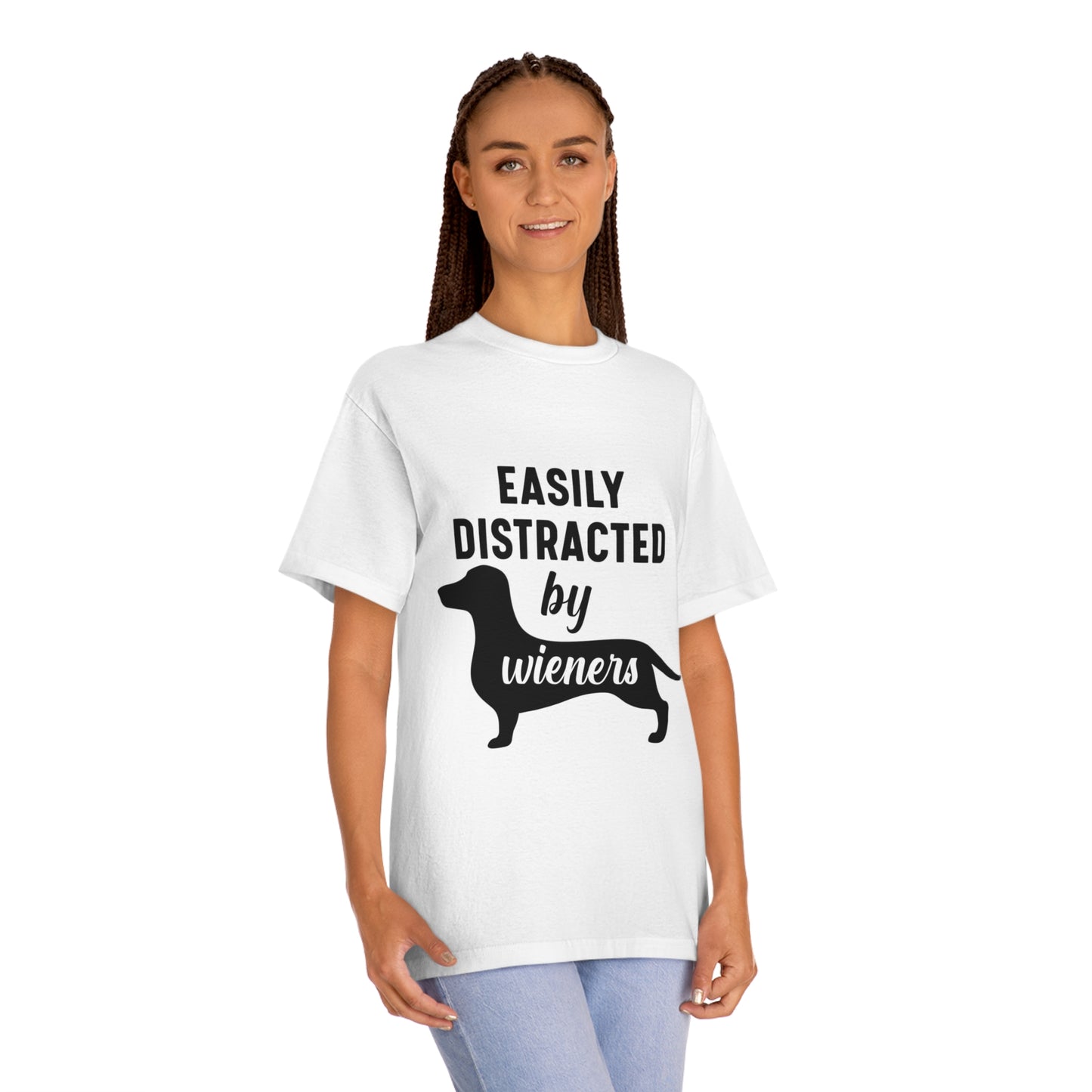 Easily distracted by wieners Unisex Classic Tee