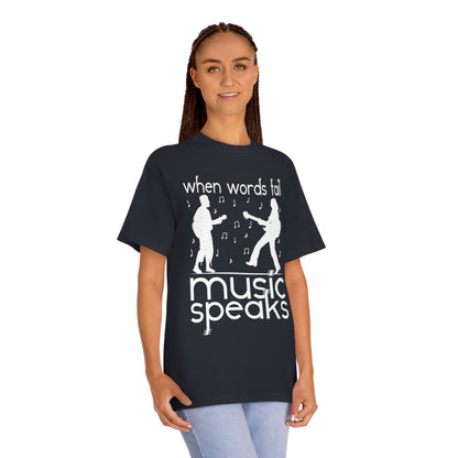 When word fail music speaks Unisex Classic Tee - Shop 4 Me