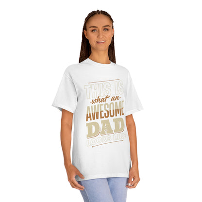 Awesome dad Unisex Classic Tee - Shop 4 Me