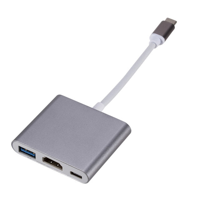 Type C To HDMI Charging Port. Connect your devices to a host computer or another hub