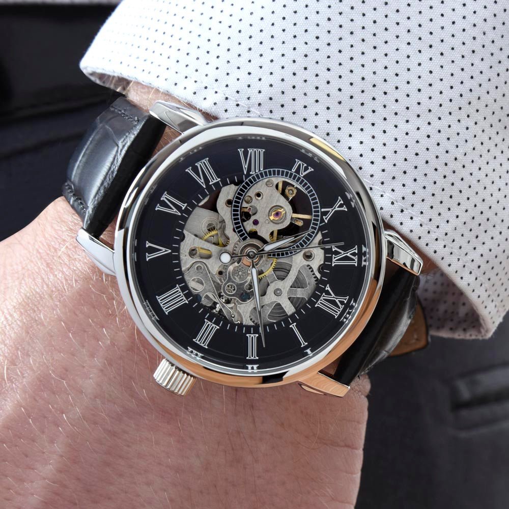 Automatic Skeleton Watch - Where Luxury Meets Innovation!