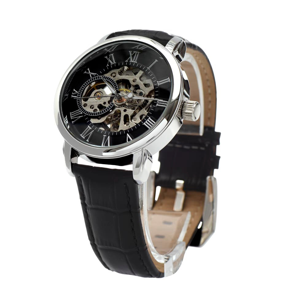 Automatic Skeleton Watch - Where Luxury Meets Innovation!