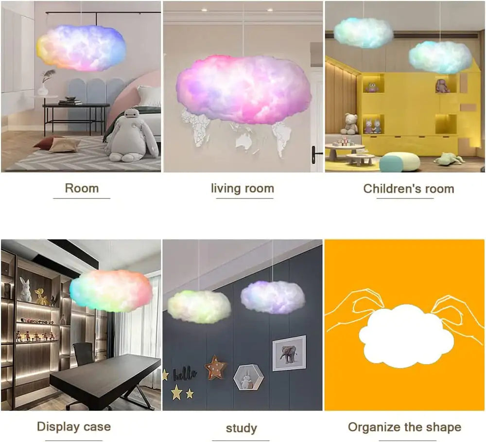 3D Big Cloud Lighting Light Smart Remote APP