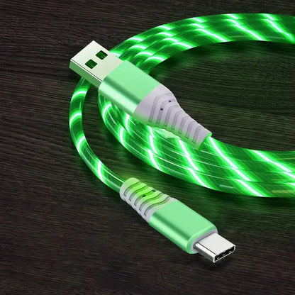 3A Glowing Cable Micro USB Type C Cable