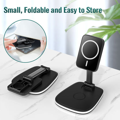 3in1 Magnetic Folding Wireless Charger - Shop 4 Me