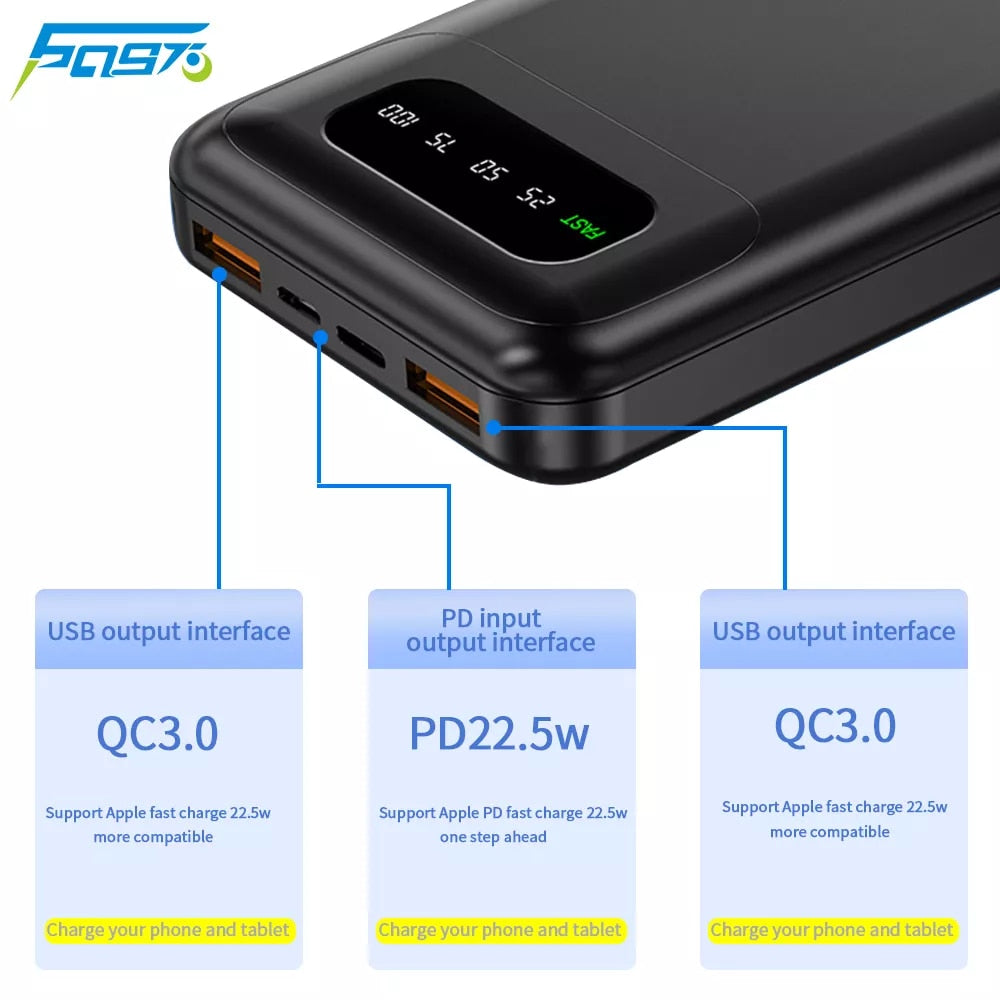 Power bank 22.5W 10000mAh Portable on the way always power