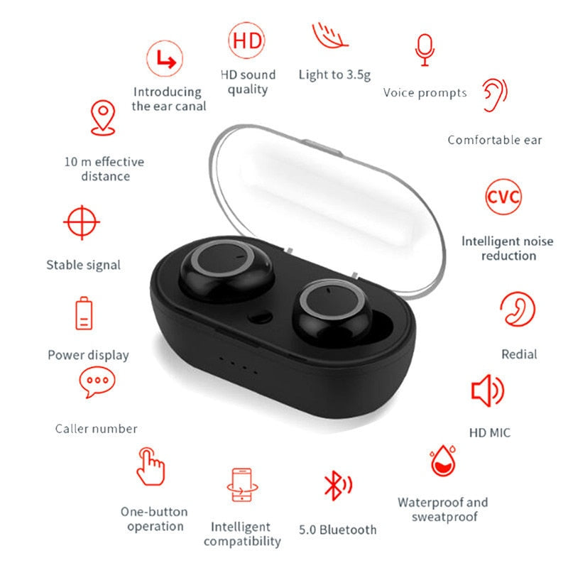 y50 Bluetooth Earbuds 5.0 - Shop 4 Me