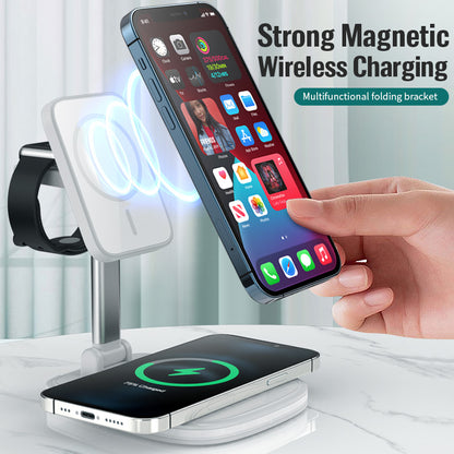 3in1 Magnetic Folding Wireless Charger - Shop 4 Me