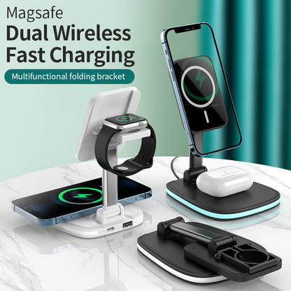 3in1 Magnetic Folding Wireless Charger - Shop 4 Me