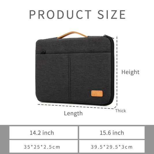 Laptop Sleeve bag 14 15.6 Inch Notebook Pouch For Macbook HP Dell Acer Shockproof Computer Briefcase Travel Business Men Case