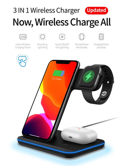 Wireless Charging Stand For Apple Watch And Iphone - Shop 4 Me